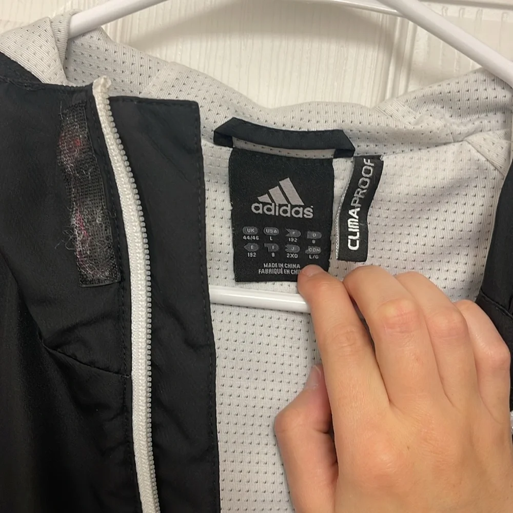 Adidas Clima Proof Zip Up Coat Men’s Large - Picture 6 of 12